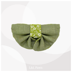 きみに梅の花を。青梅のちりめんの帯バンダナ