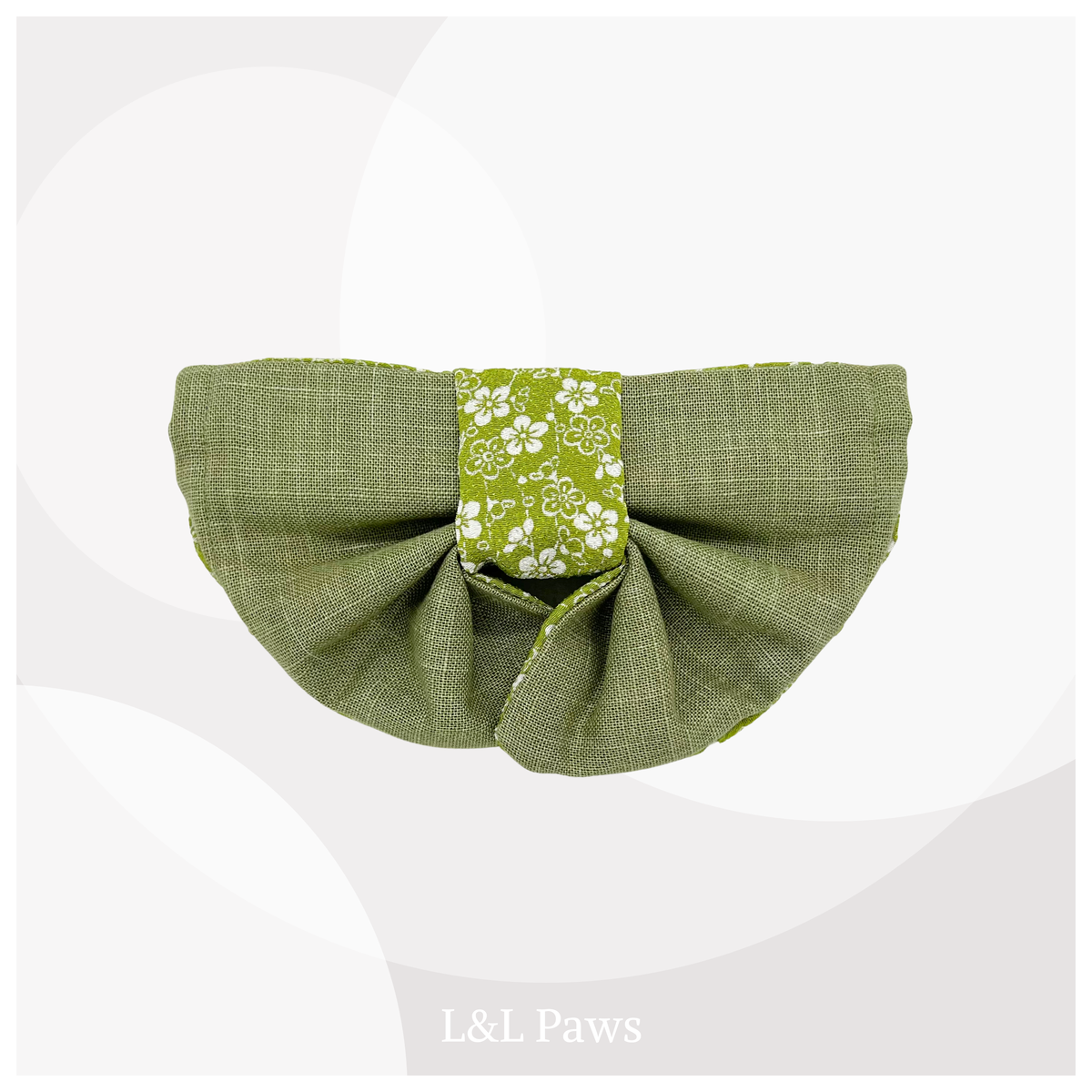 きみに梅の花を。青梅のちりめんの帯バンダナ