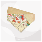 かわいい輝き 正絹 はぎれ和バンダナ Authentic Japanese Bandanas 和なバンダナ 犬 猫 ペット 和柄 日本製 手作り ギフト エルエルポウズ