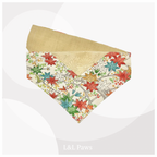 すてきな紅葉 正絹 - 着物バンダナ Kimono Bandanas 着物バンダナ 犬 猫 ペット 和柄 日本製 手作り ギフト エルエルポウズ