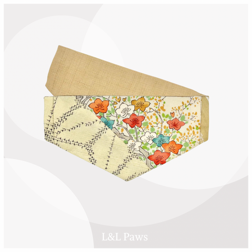 かわいい輝き 正絹 はぎれミニバンダナ MIni Bandanas ミニバンダナ 犬 猫 ペット 和柄 日本製 手作り ギフト エルエルポウズ