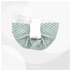 Nami Wave White - Chirimen - Obi Bandana