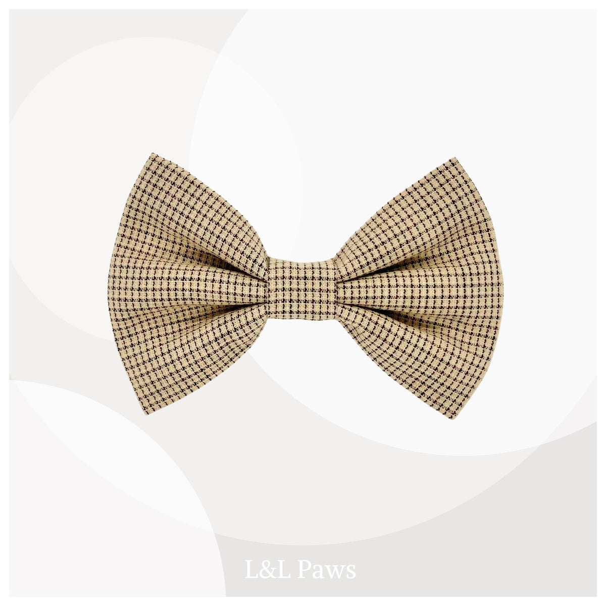 Bota-ori Beige Checkered - Big Bow Tie