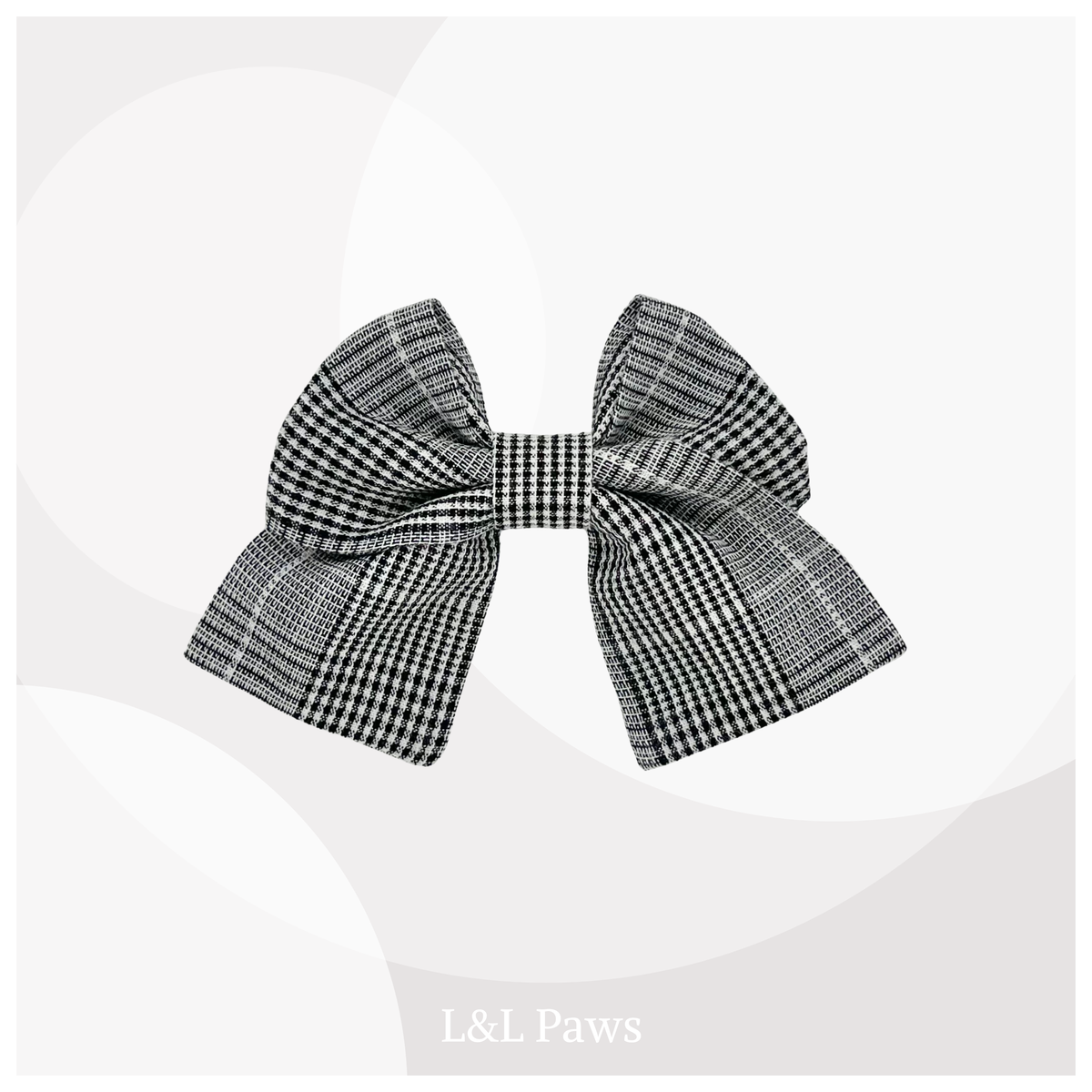 Bota-ori Black Plaid - Mini Ribbon Bow Tie