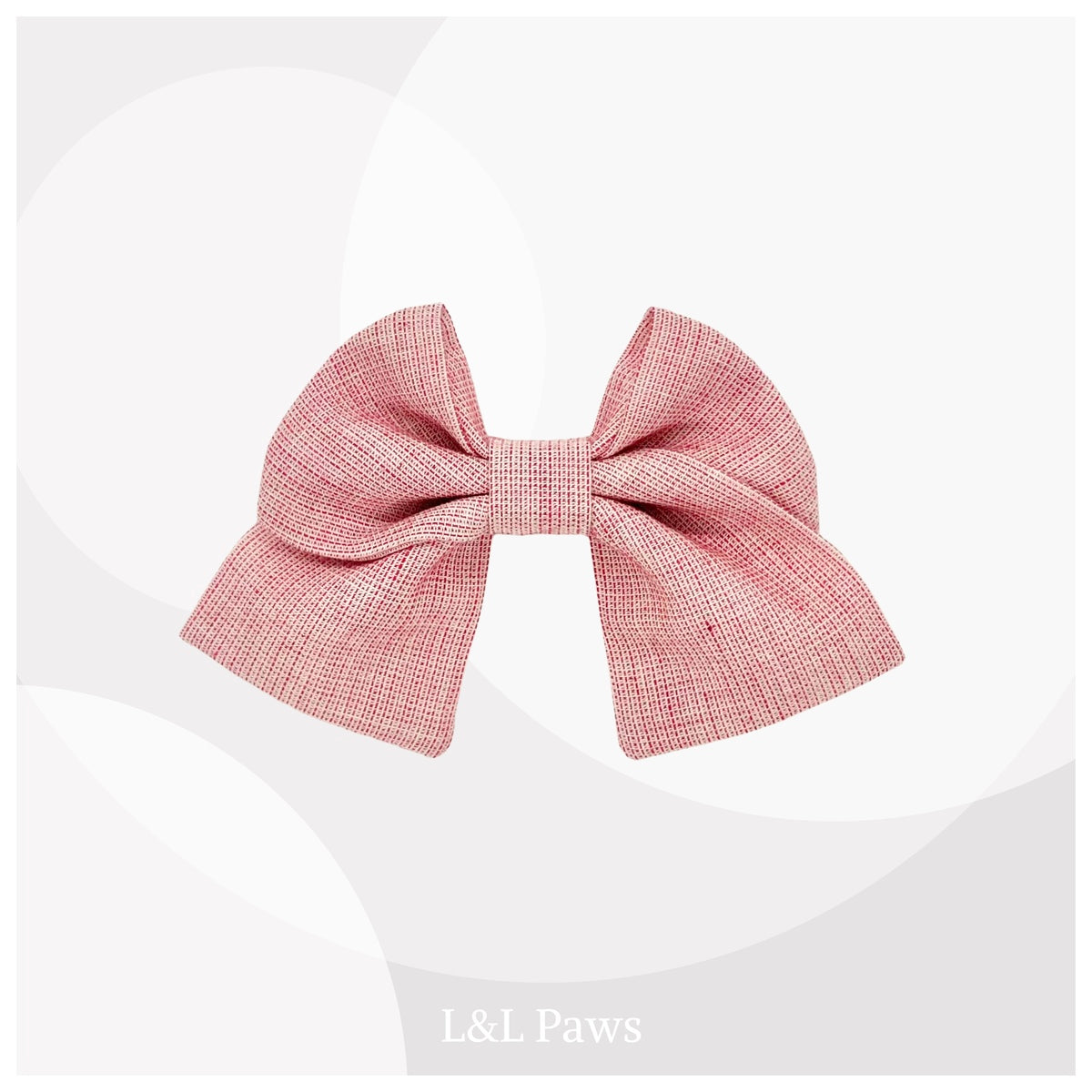 Bota-ori Pink Mini Checkered - Mini Ribbon Bow Tie