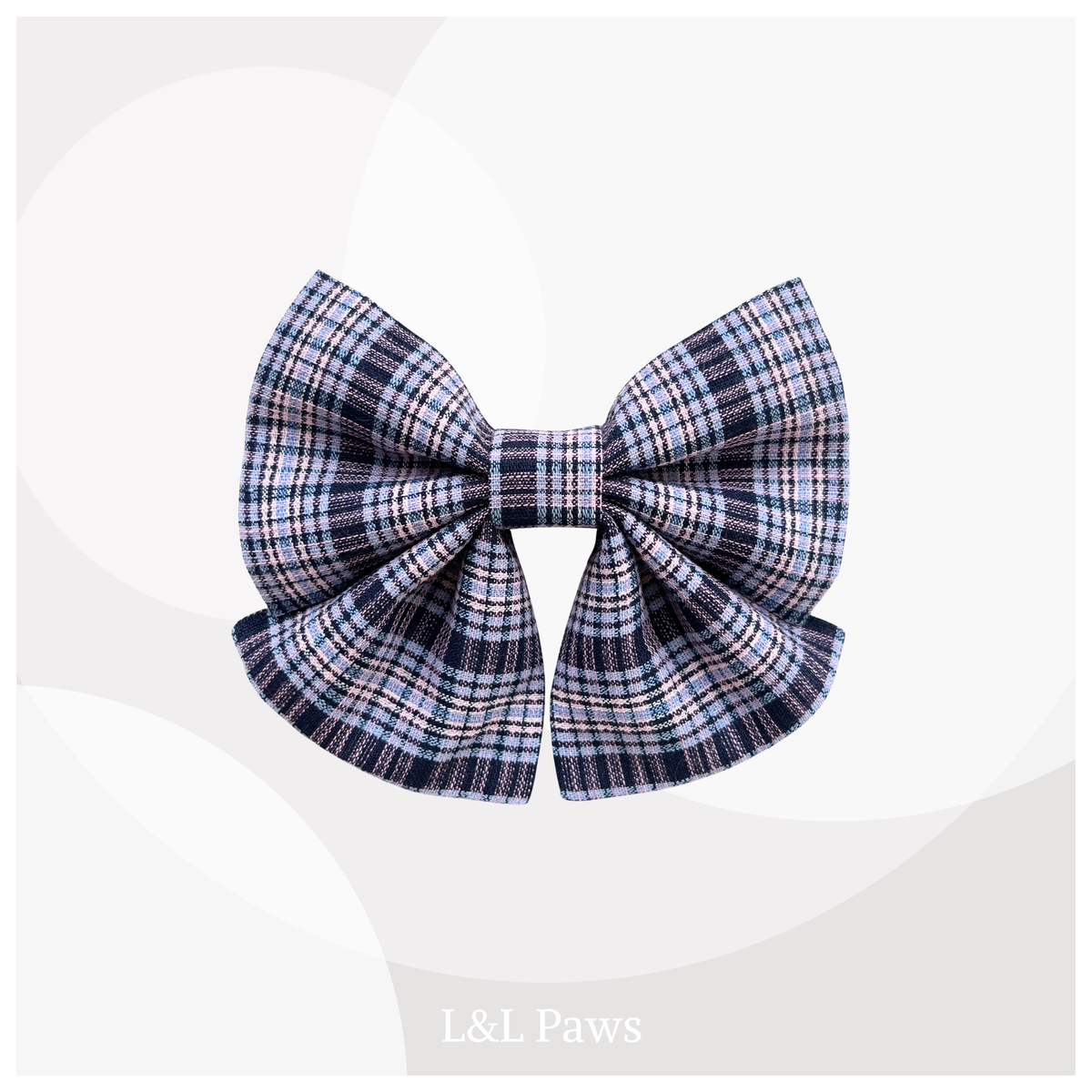 Bota-ori Sky Blue Plaid - Sailor Ribbon Bow Tie
