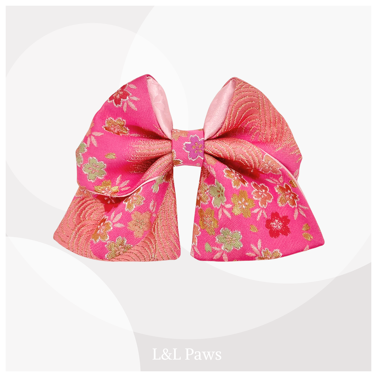 Kirameki Cherry Blossoms Kyoto Nishijin-ori Kinran - Ribbon Bow Tie