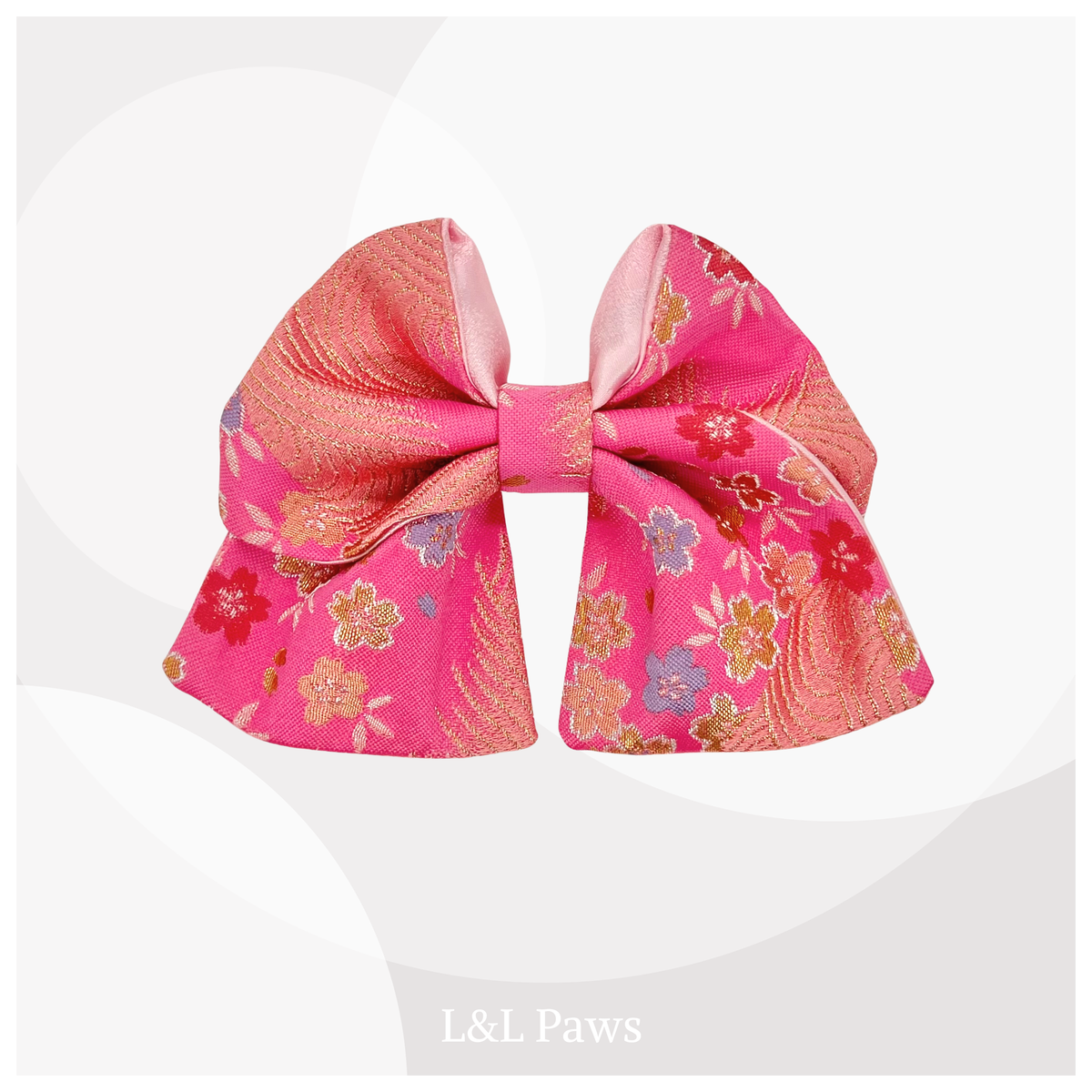 Kirameki Cherry Blossoms Kyoto Nishijin-ori Kinran - Ribbon Bow Tie