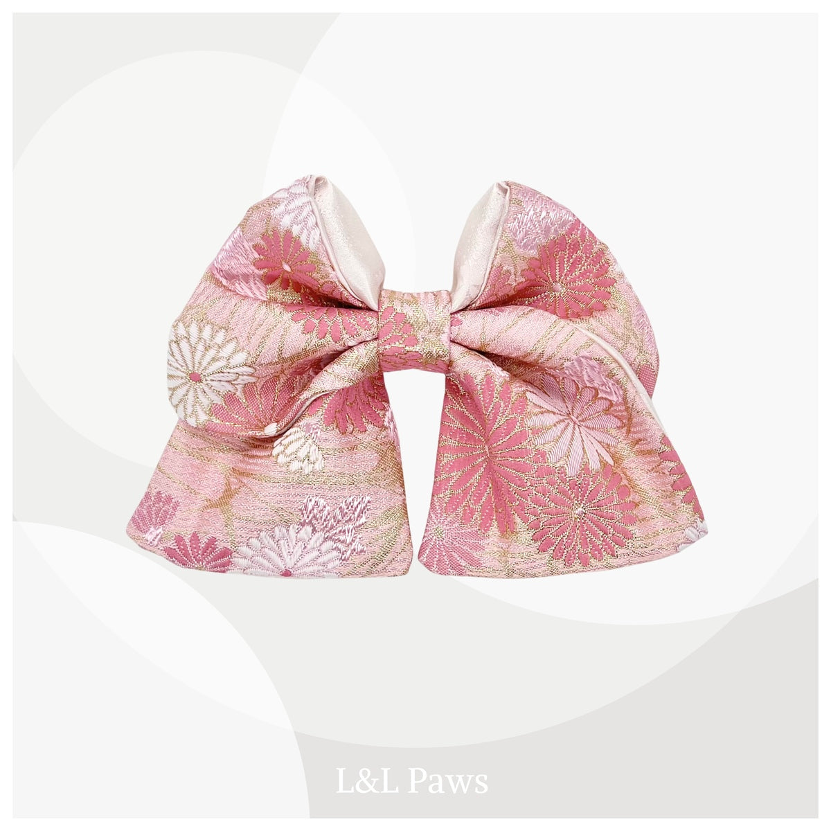 Kirameki Chrysanthemum Kyoto Nishijin-ori Kinran - Ribbon Bow Tie