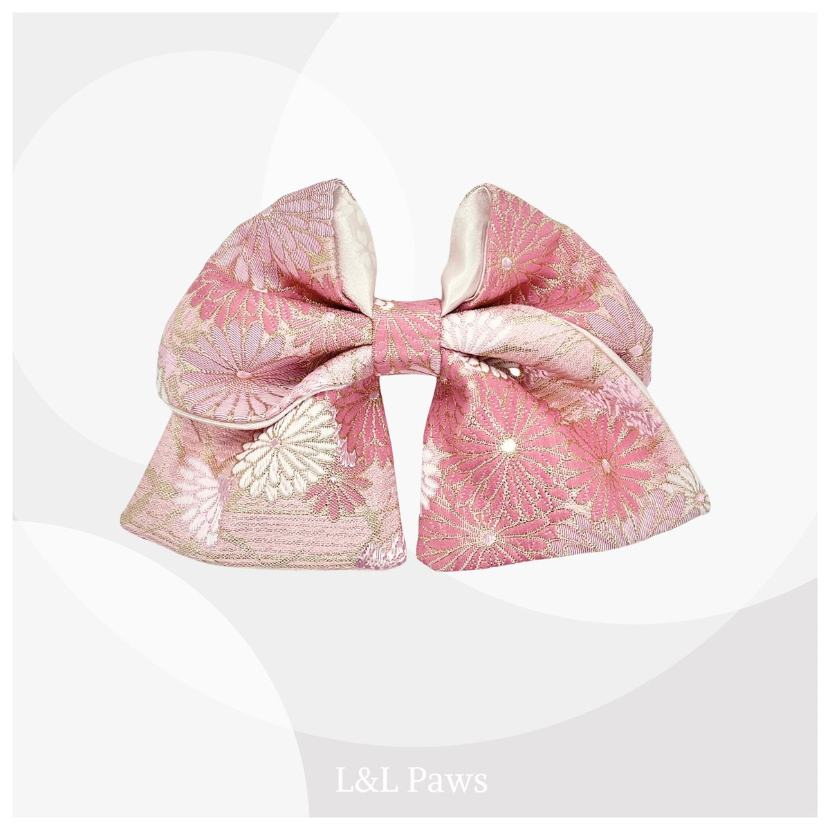 Kirameki Chrysanthemum Kyoto Nishijin-ori Kinran - Ribbon Bow Tie