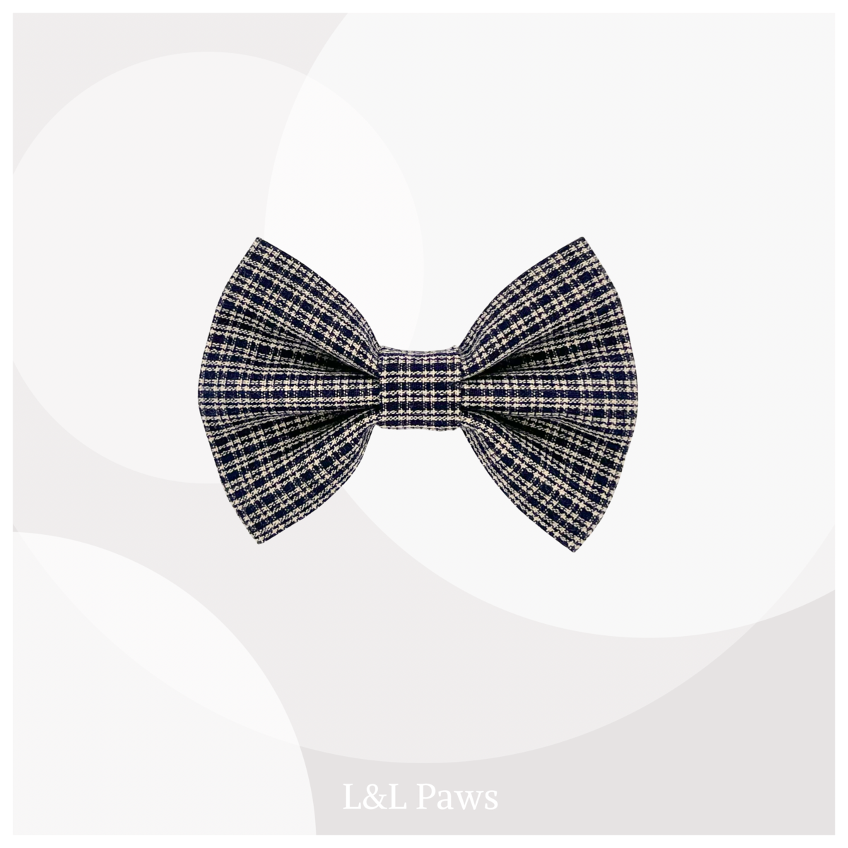 Bota-ori Navy Checkered - Bow Tie