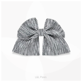 風をむすぶ よろけ縞 黒 和リボン Authentic Ribbon Bowties 和リボン 犬 猫 ペット 和柄 日本製 手作り ギフト エルエルポウズ