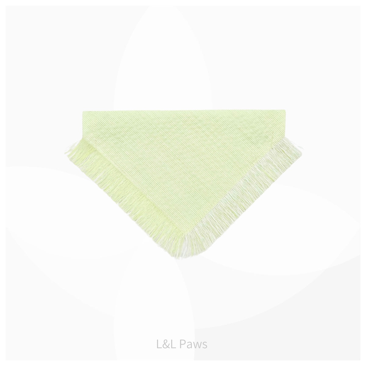 あいを、贈ります。阿波しじら織の冒険バンダナ やさしい黄緑色 Adventure Fray Bandanas 冒険フレイバンダナ 犬 猫 ペット 和柄 日本製 手作り ギフト エルエルポウズ