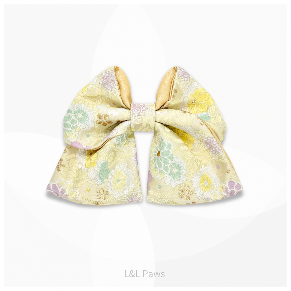 とっておきの、きらめき。菊桜　金襴の和リボン