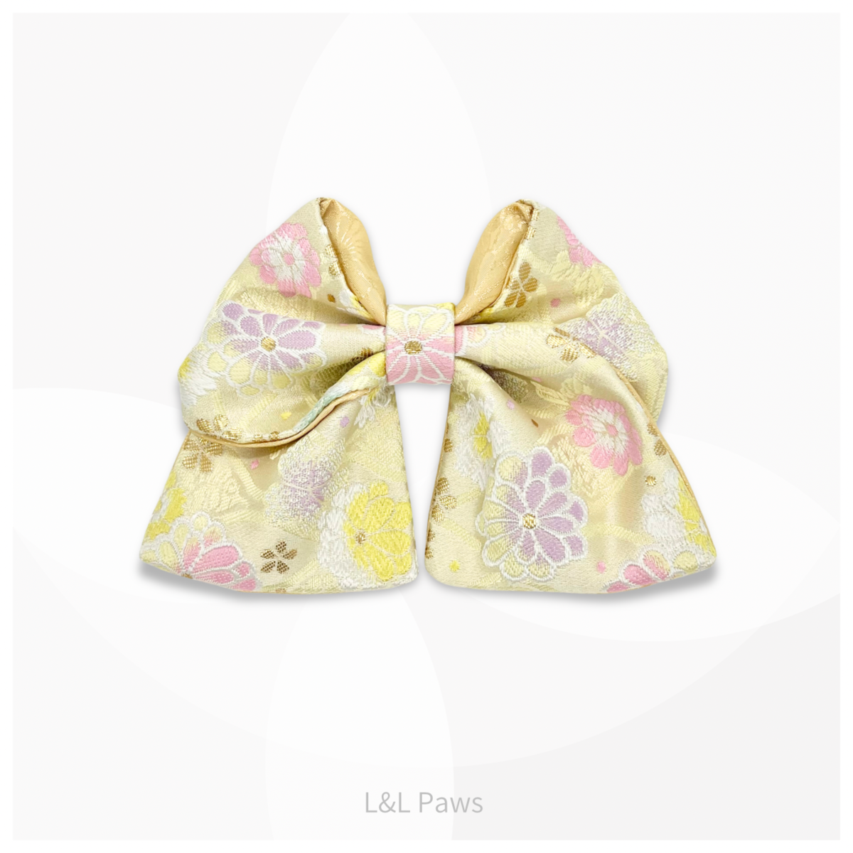とっておきの、きらめき。菊桜　金襴の和リボン