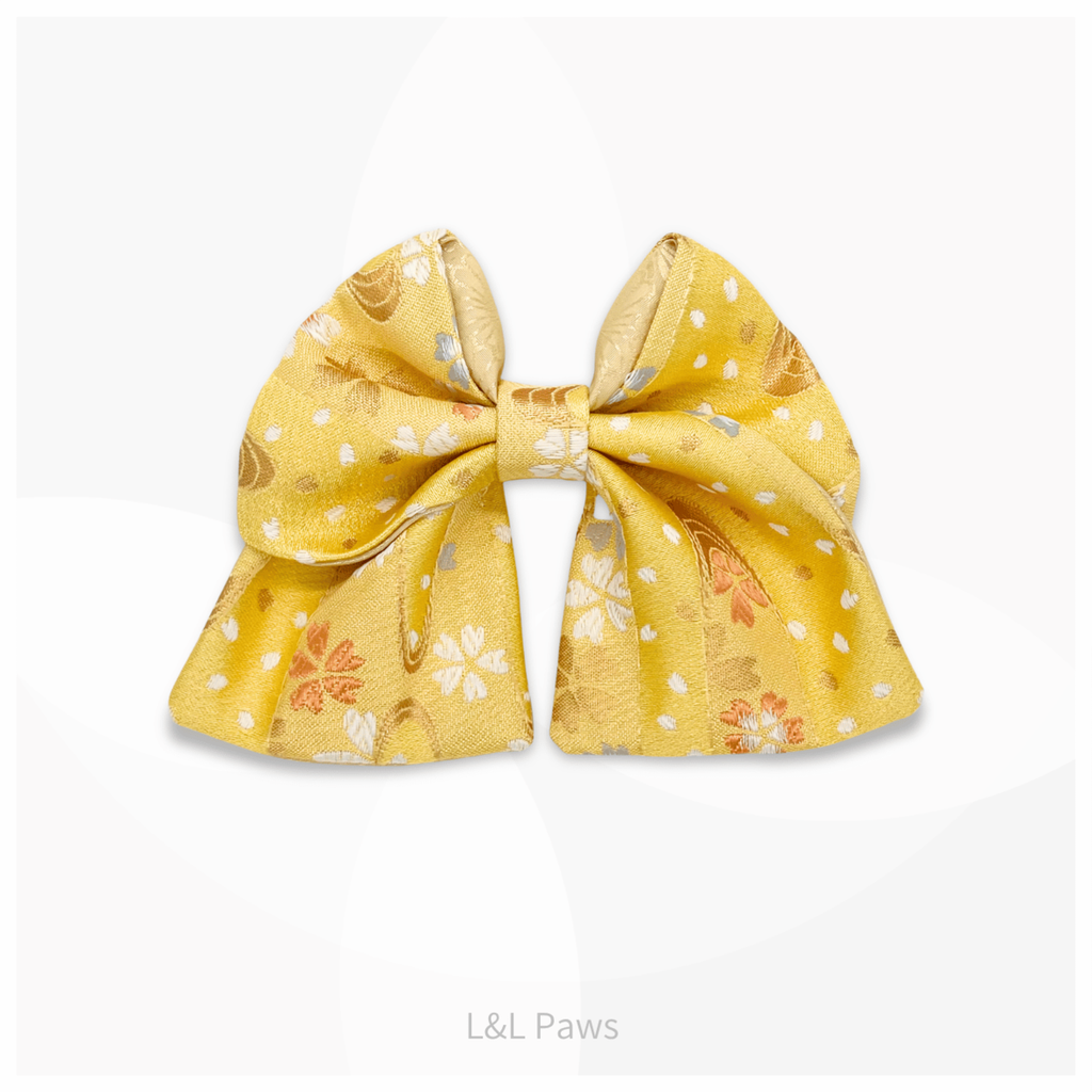 Kinran | Ribbon Bow Tie | Ryusui Cherry Blossoms