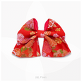 Kyoto Nishijin-Ori Kinran  | Ribbon Bow Tie | Yukiwa and Cherry Blossoms