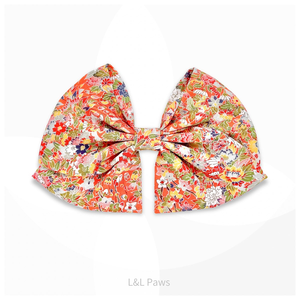 Silk Yuzen | Obi Ribbon Bow Tie | Floral Bloom