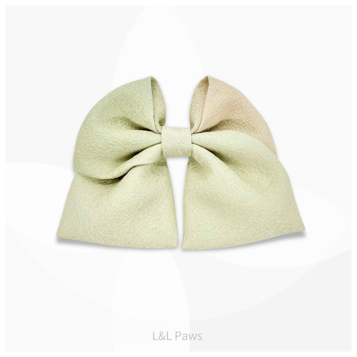 Silk Tango Chirimen | Ribbon Bow Tie | Soft Sage