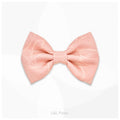 Silk Tango Chirimen | Big Bow Tie | Floral Pink