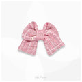 尾州生地のミニ和リボン ピンク｜きみにスターダスト Mini Ribbon Bowties ミニ和リボン 犬 猫 ペット 和柄 日本製 手作り ギフト エルエルポウズ
