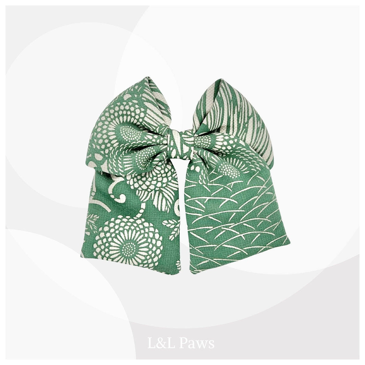 明るい菊 正絹 - 和リボンと靴下の飾り