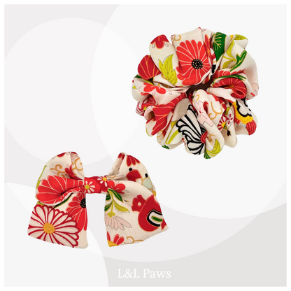 Retro Silk Mini Ribbon & Hair Tie Set - Day 13