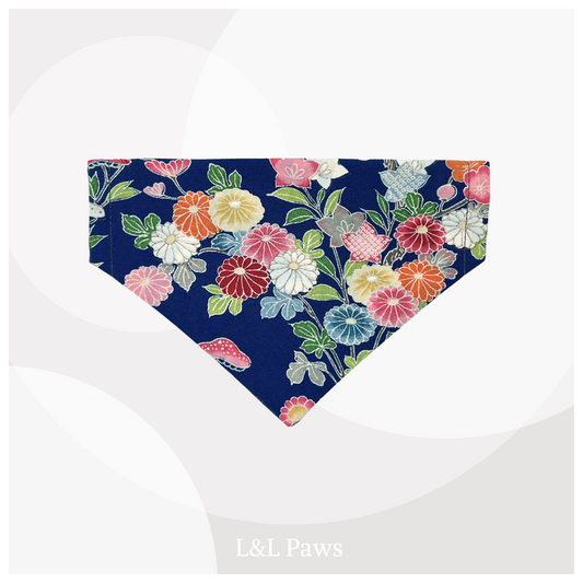 Hana Komon 花小紋 Silk Bandana - Day 16a