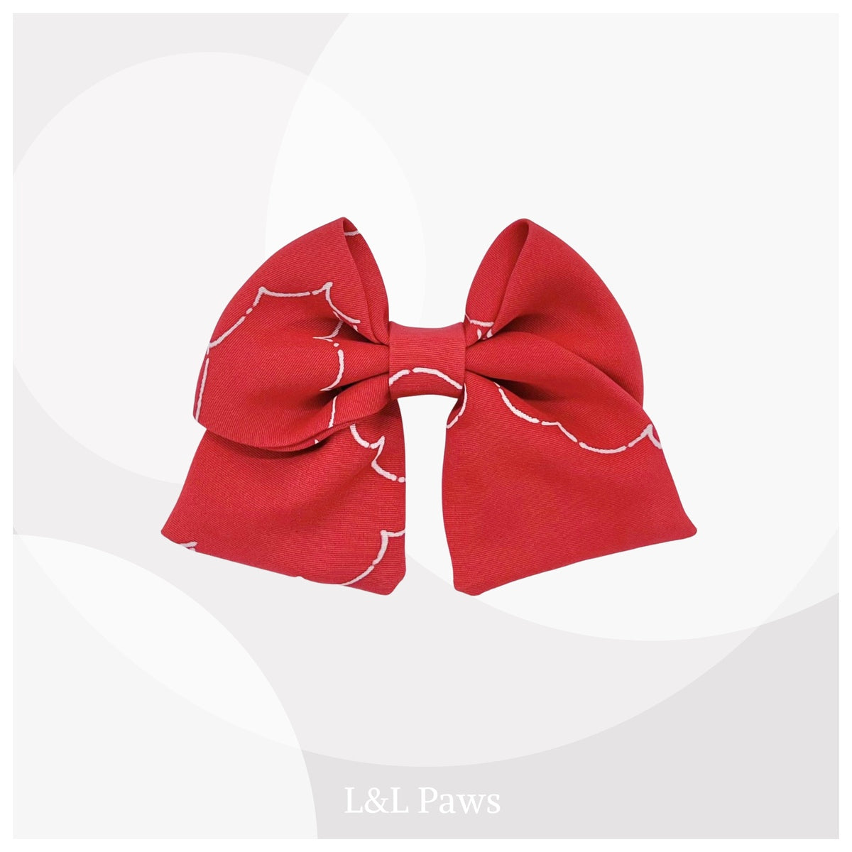 かわいい雲取り 正絹　ミニ和リボン