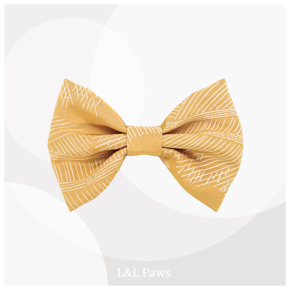 あかるい柴垣 正絹 - ビッグ蝶ネクタイ