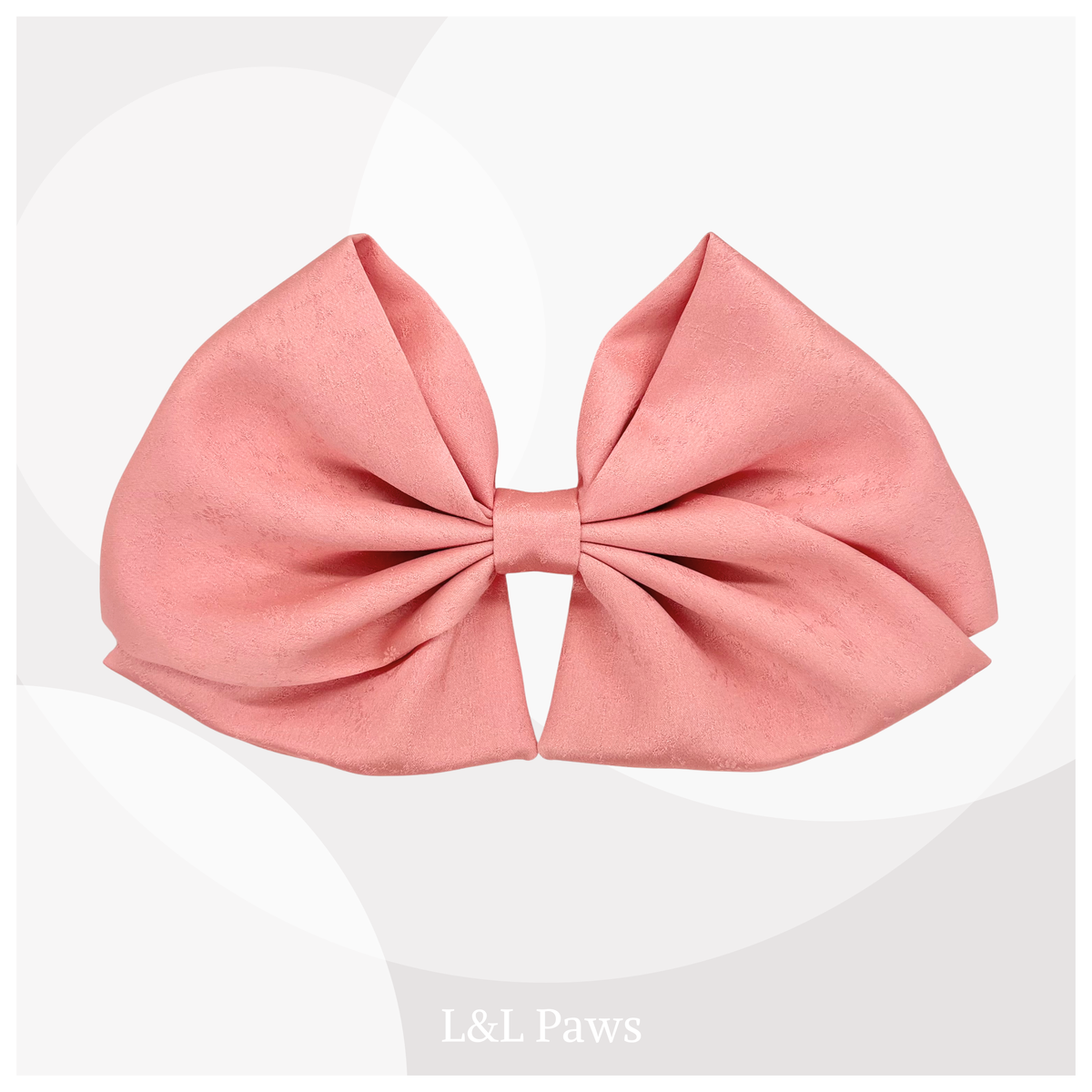 ピンクローズ　正絹　帯リボン