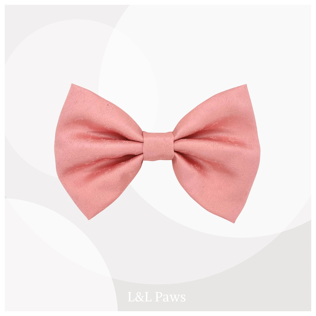 ピンクローズ　正絹　ビッグ蝶ネクタイ