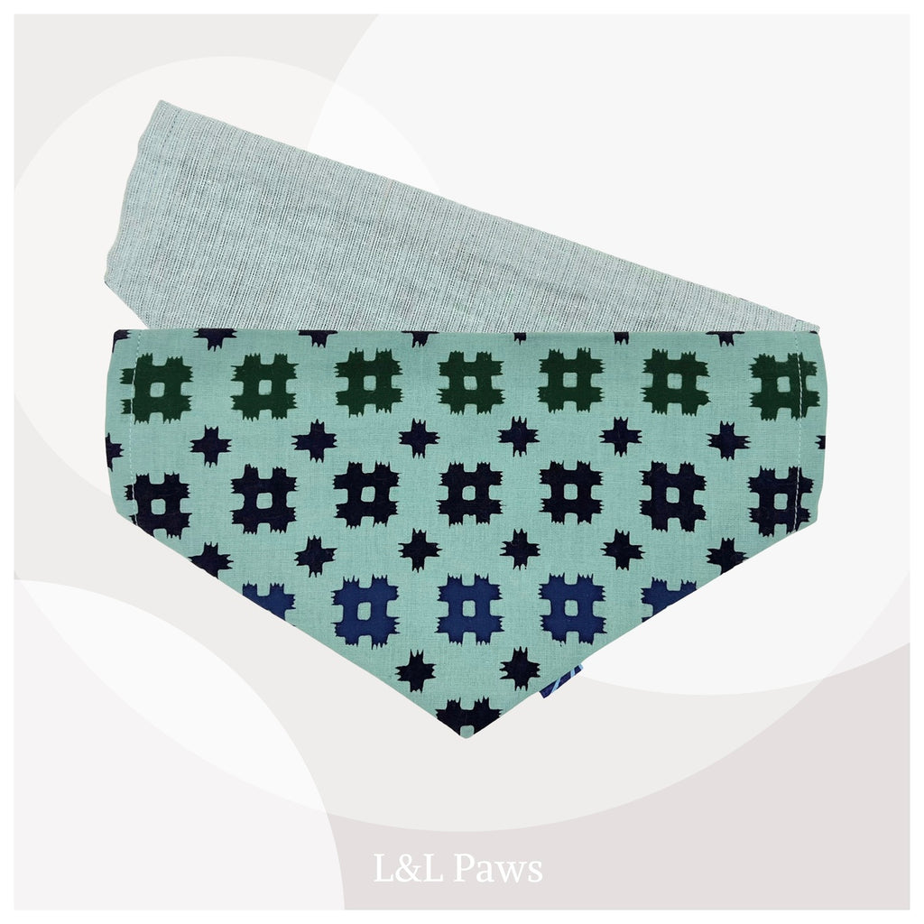 Igeta Yukata Fabric and Shijira-ori - Dog Bandana