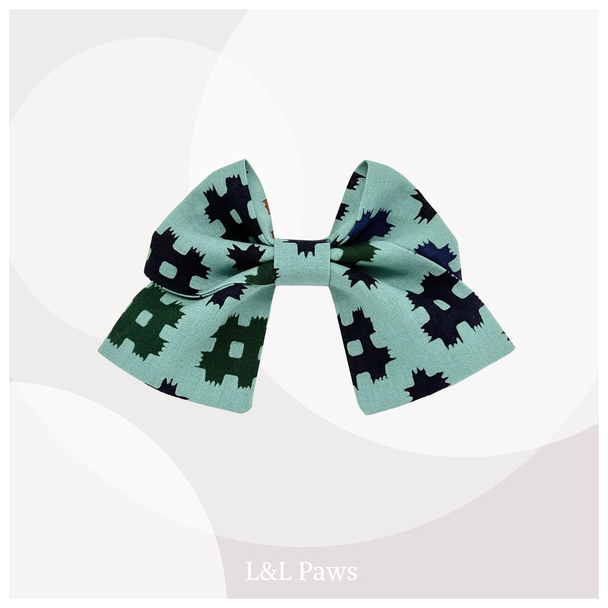 クールな君に　十字と井桁　浴衣地　ミニ和リボン