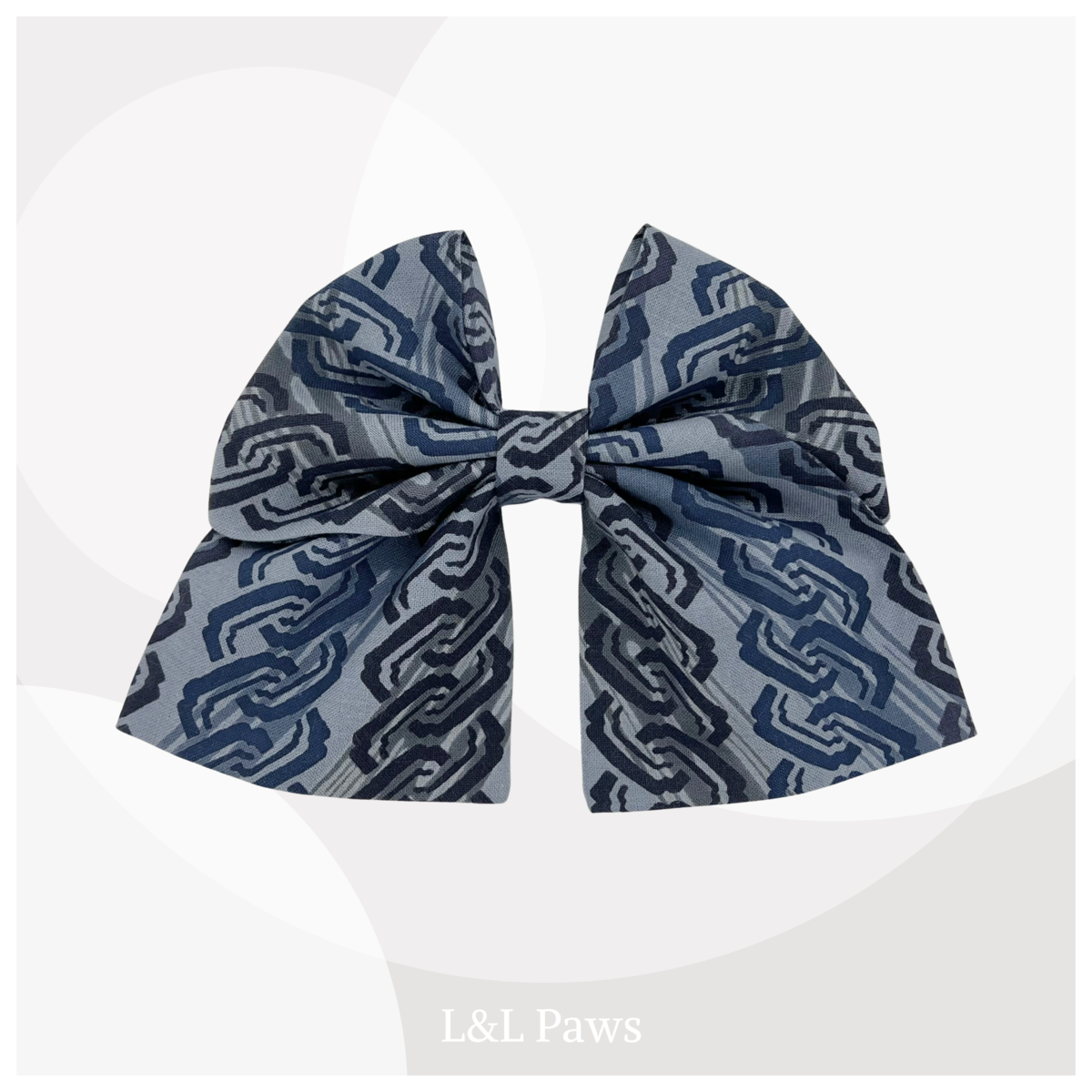 鎖輪間道　浴衣地　和リボン