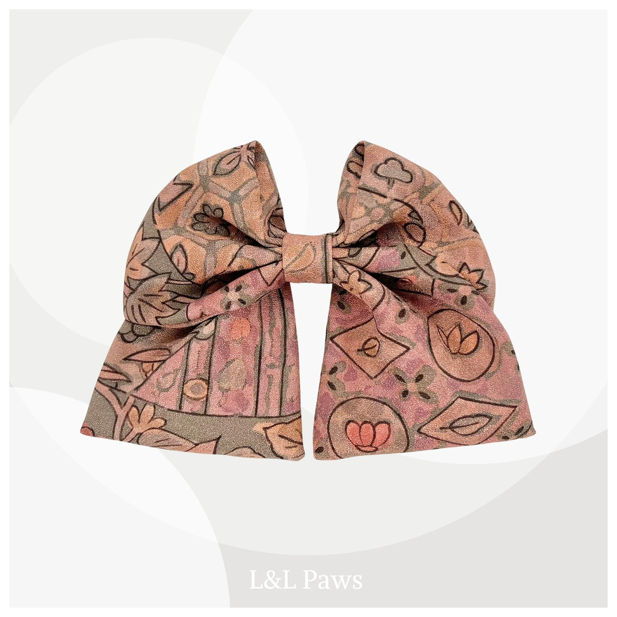 やさしい吉祥更紗 正絹 - 和リボン