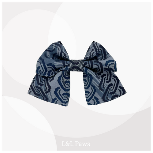 鎖輪間道 浴衣地 ミニ和リボン Mini Ribbon Bowties ミニ和リボン 犬 猫 ペット 和柄 日本製 手作り ギフト エルエルポウズ