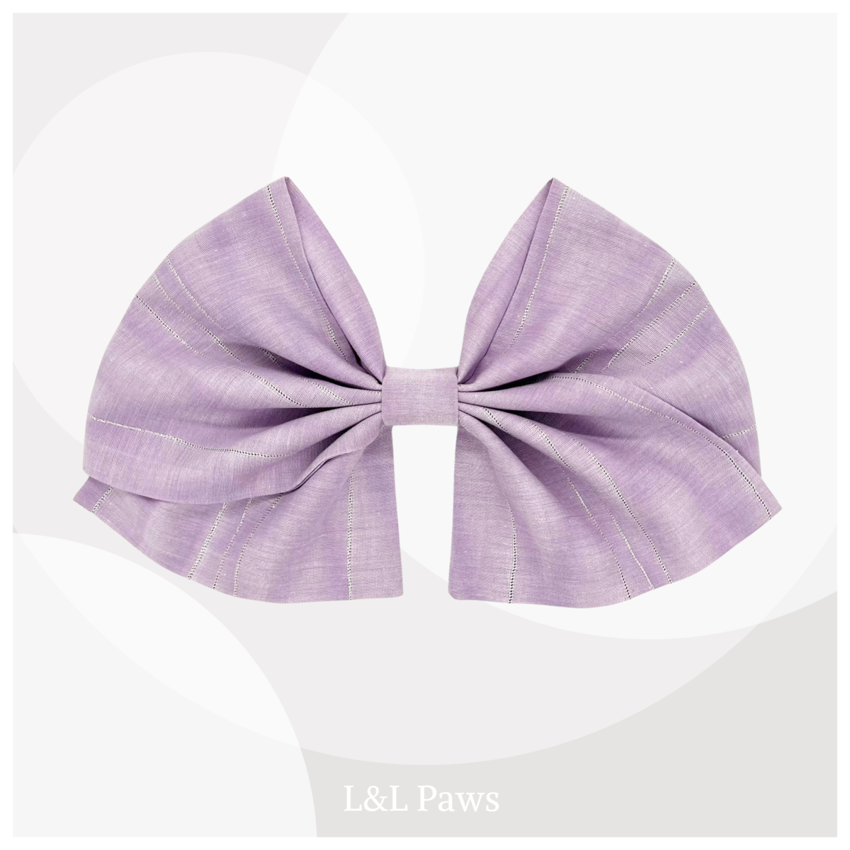 やさしい銀ラメ　帯リボン