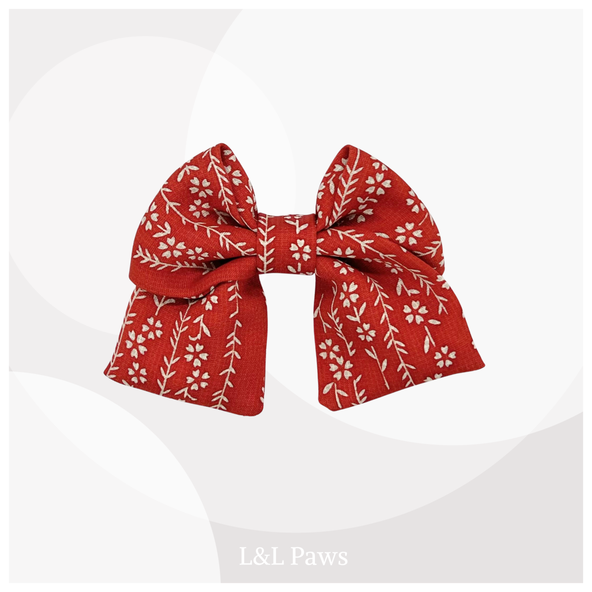 はなやかな小花 正絹 - ミニ和リボン