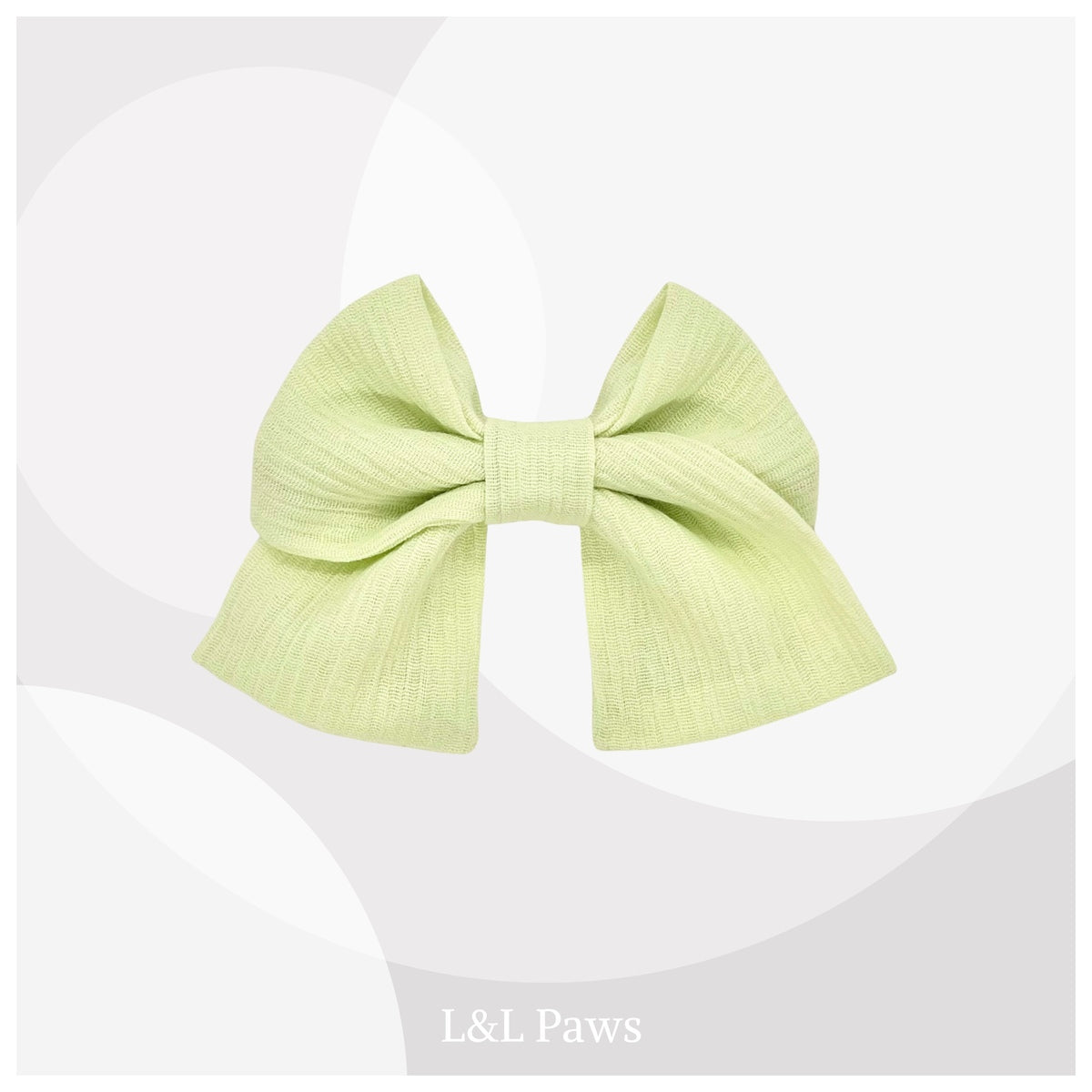 黄緑　高島ちぢみ　ミニ和リボン