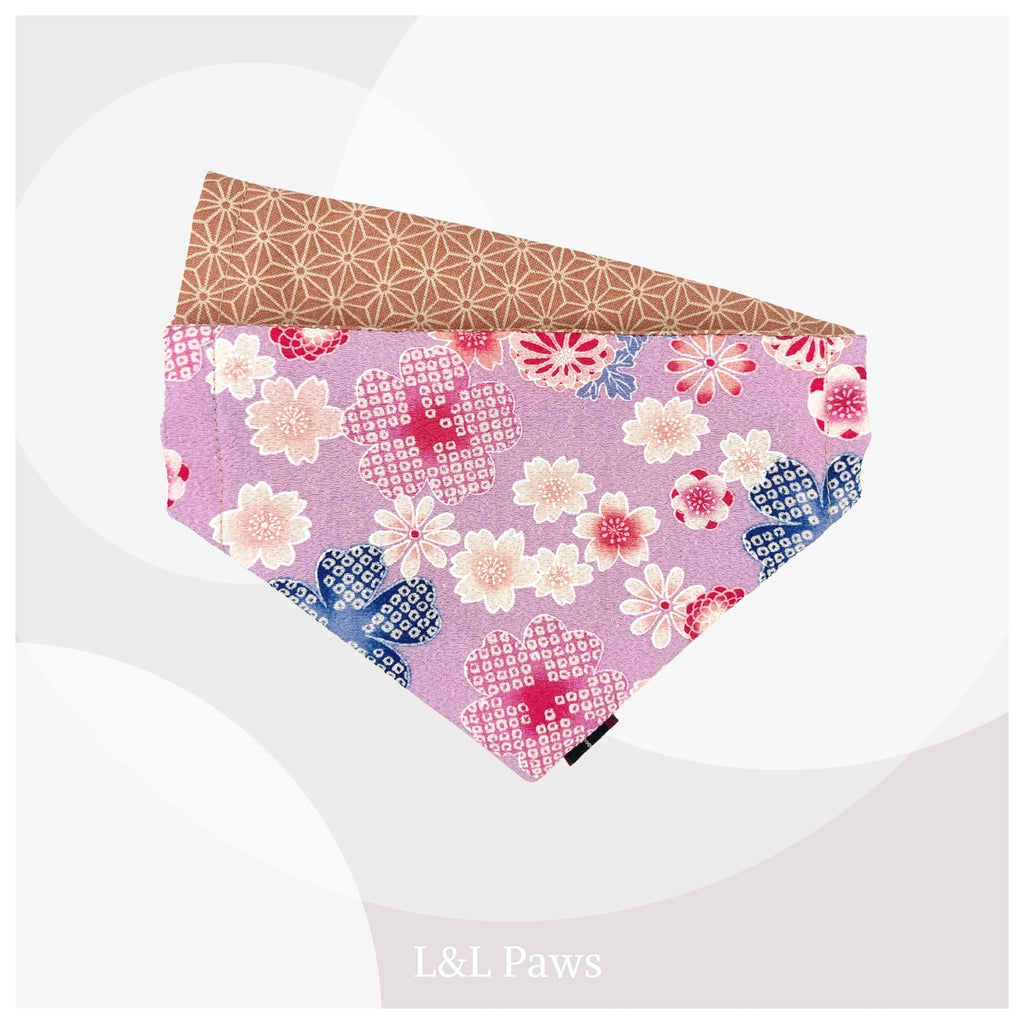 花　ちりめん　和バンダナ