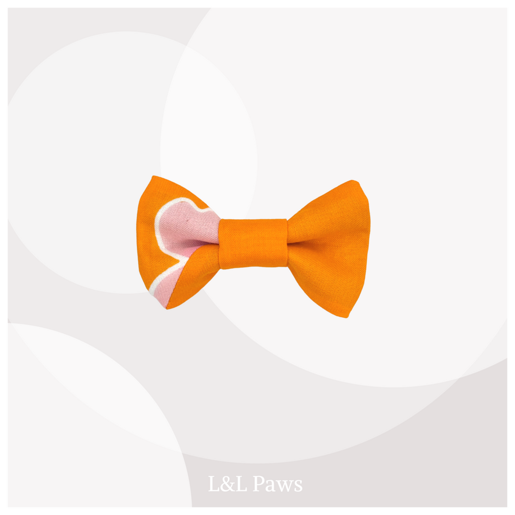 Sakura 桜 - Orange 橙 - Bandana & Eco Bowtie Set  バンダナ＆エコ蝶ネクタイ