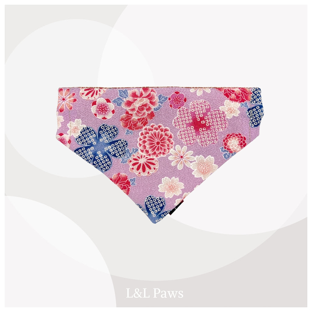 花　ちりめん　和バンダナ