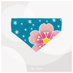 Sakura 桜 - Blue 青 - Bandana & Eco Bowtie Set  バンダナ＆エコ蝶ネクタイ